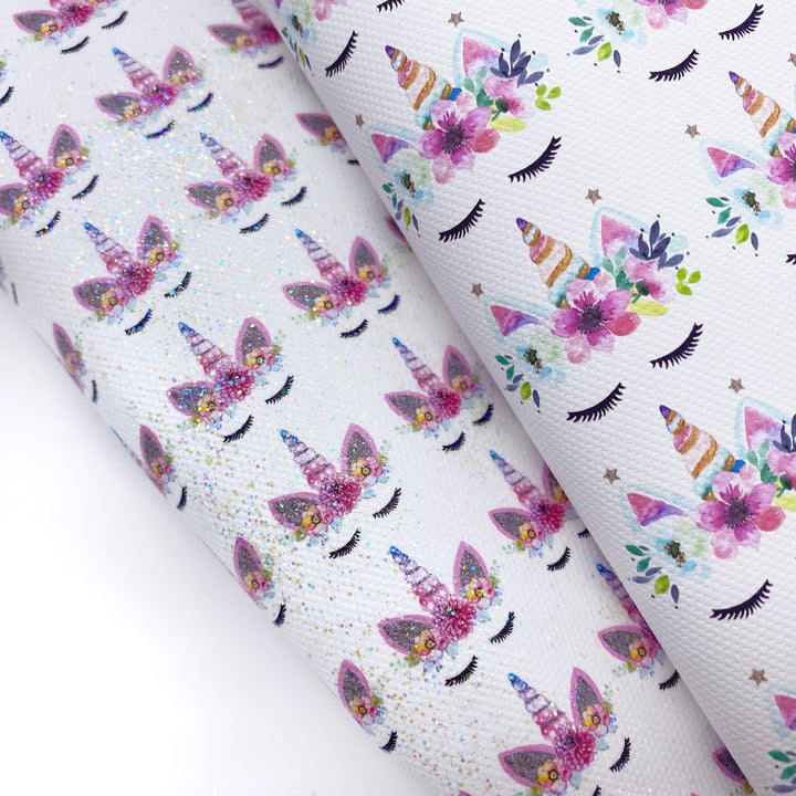 EH Sleepy Unicorns Lux Premium Canvas Bow Fabrics