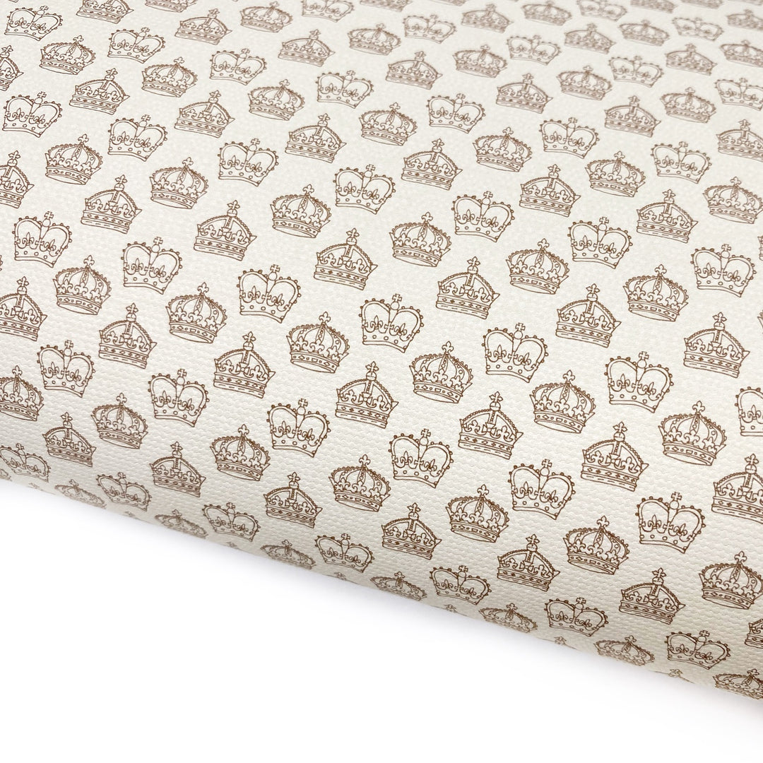 Royal Crowns Lux Premium Printed Bow Fabric