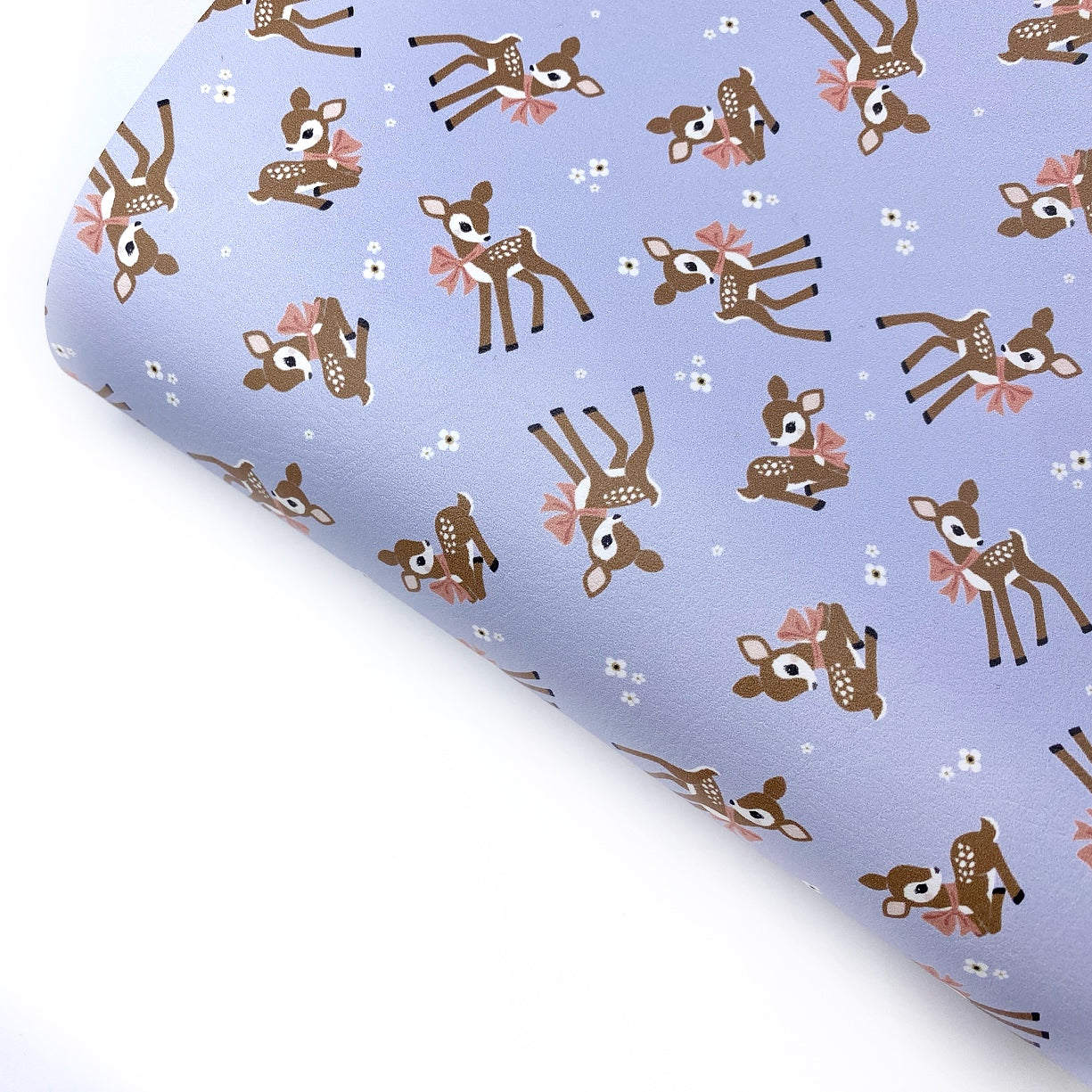 Little Darling Deer Premium Faux Leather Fabric Sheets