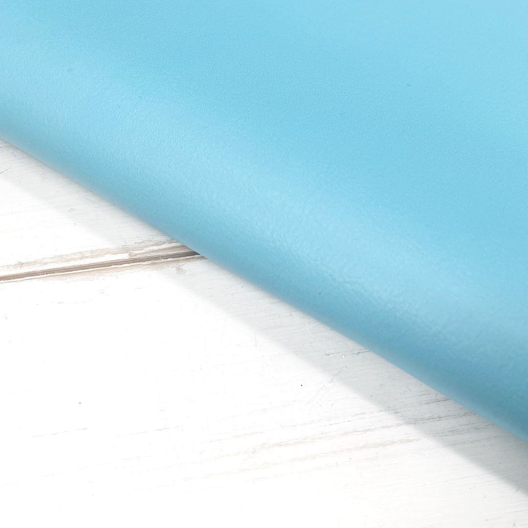 Powder Blue Premium Faux Leather Fabric Sheets