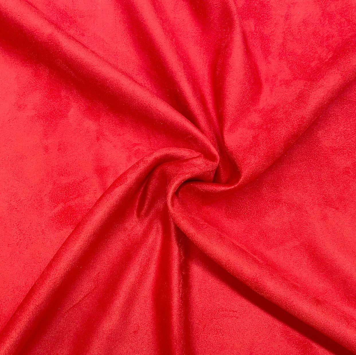 Ruby Red Luxury Suede Kisses Fabric
