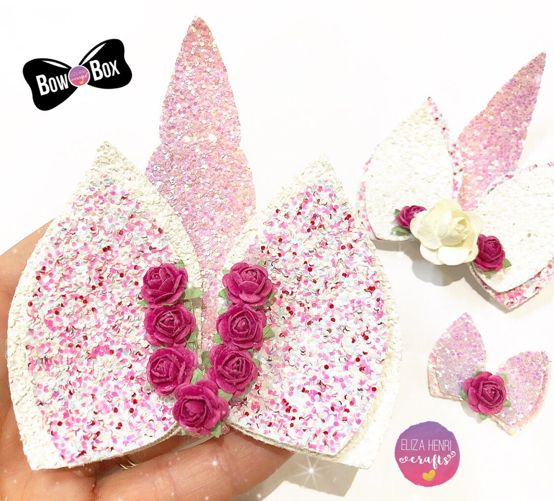 Unicorn Large Pinch Bow Template