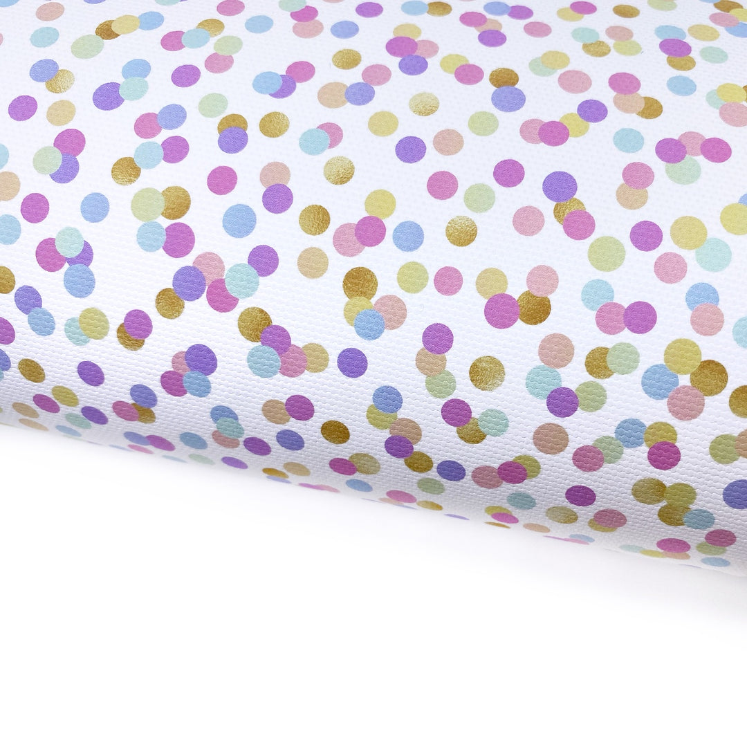 Confetti Party Lux Premium Canvas Bow Fabrics