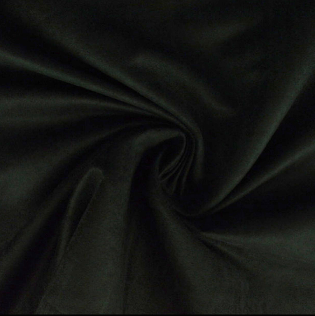 Black Luxury Suede Kisses Fabric