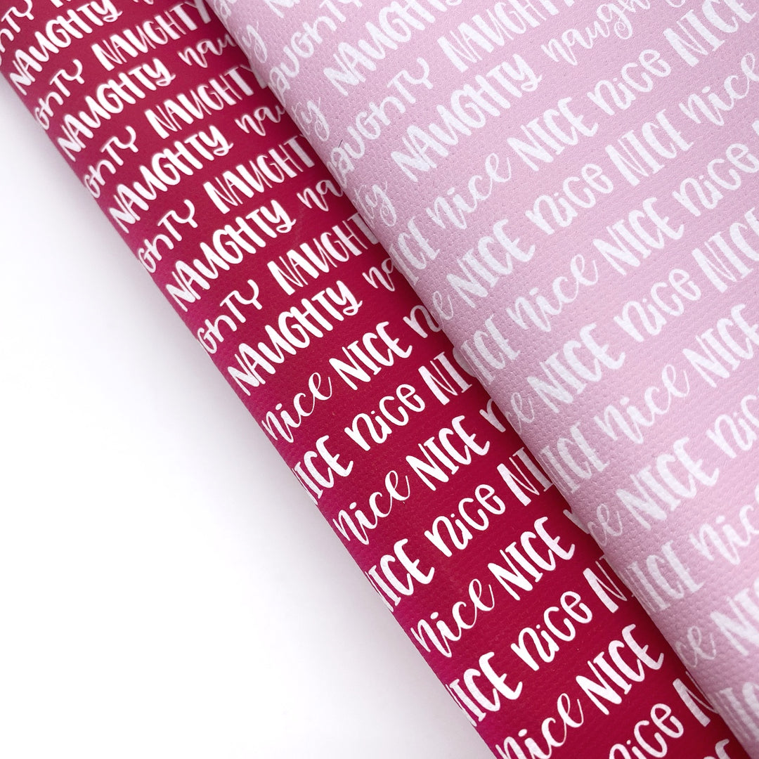 Naughty & Nice Lux Premium Canvas Bow Fabrics