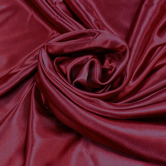 Wine Premium Polyester Satin Fabric