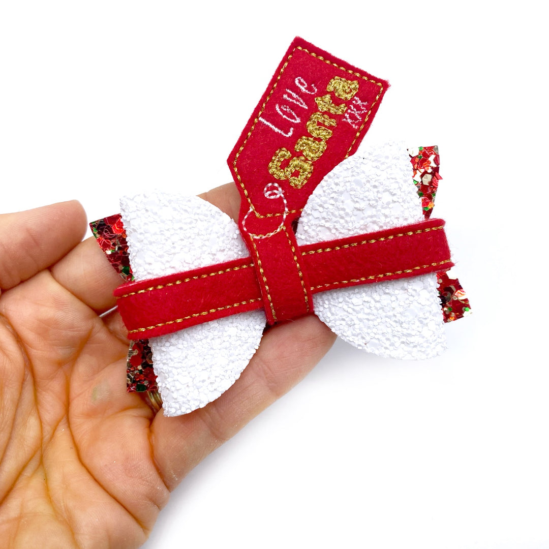 Santa’s Present & Tag Bow Wrap Around & Pop up