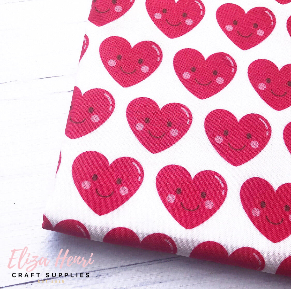 Cheeky Emoji Red Heart Artisan Fabric Felt