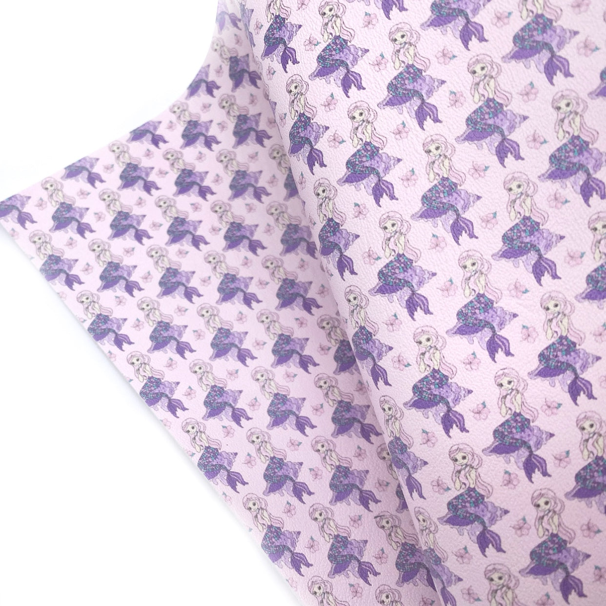 Purple Mermaid Anna Premium Faux Leather Fabric Sheets