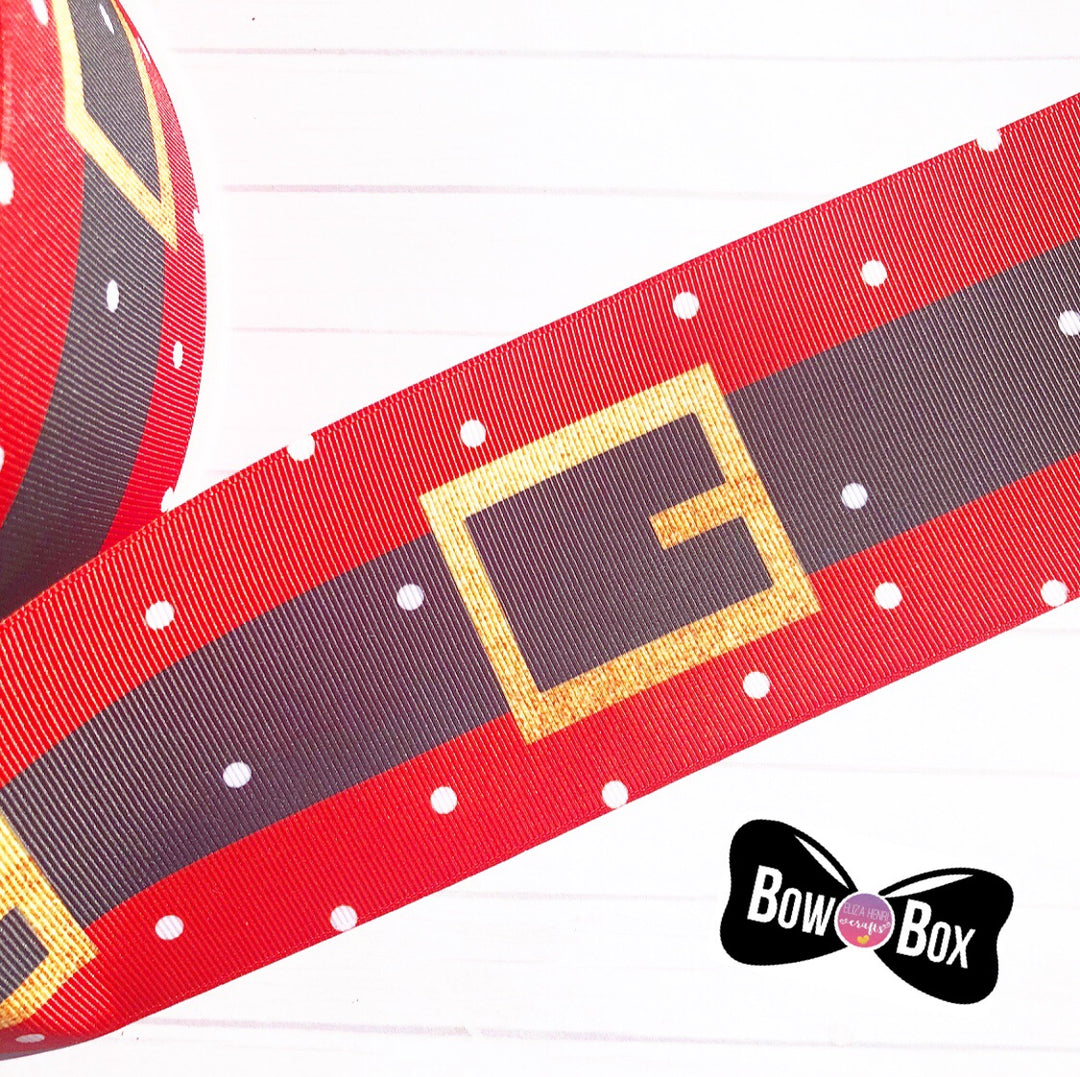 Santa's Belt Grosgrain Ribbon 2'' or 3''