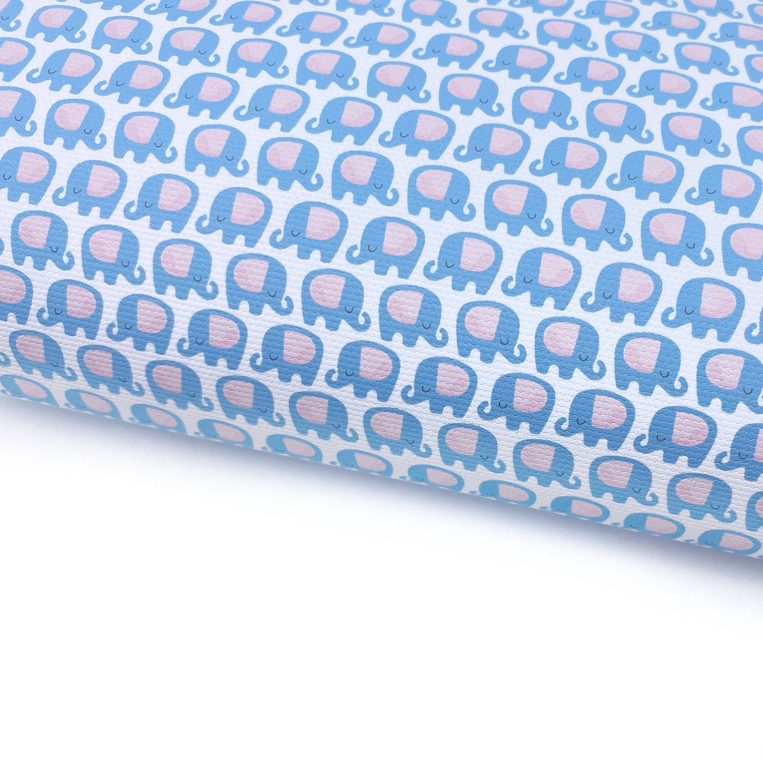 Blue Elephants Lux Premium Canvas Bow Fabrics