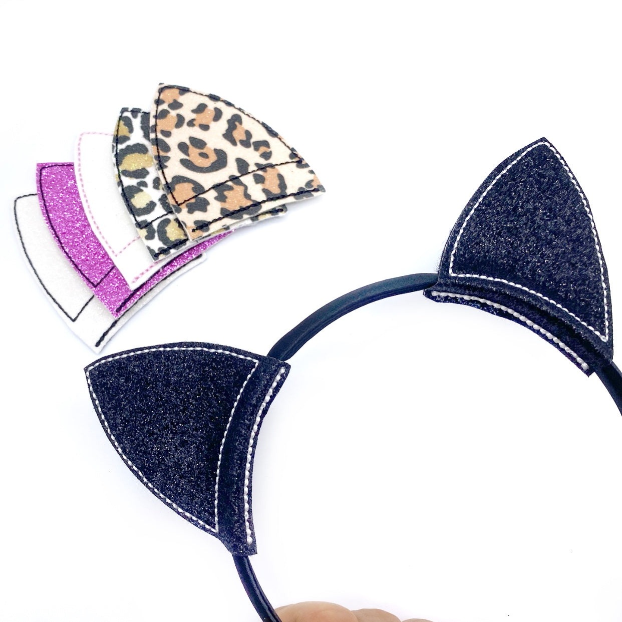 Eliza’s Cat Ears Glittery Headband Slider Felties