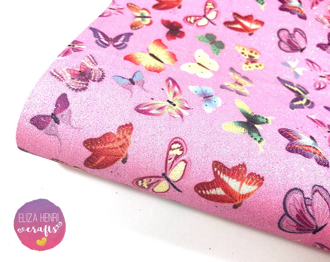 Spread your wings Fine Glitter Fabric - Eliza Henri Craft Supply