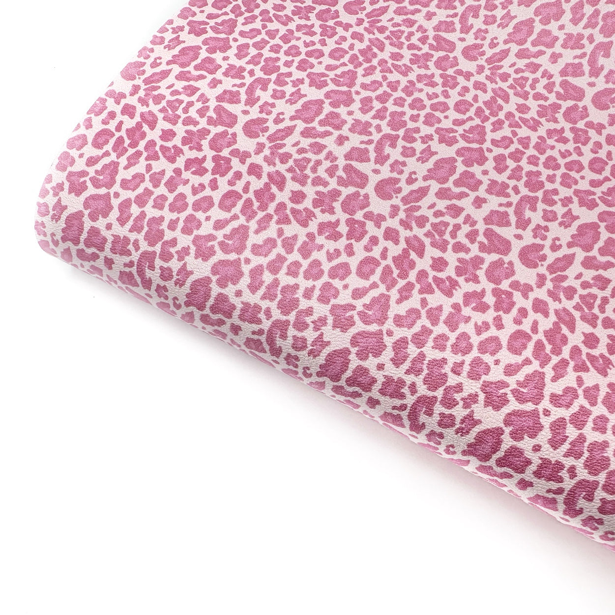 Pink Leopard Premium Faux Leather Fabric Sheets