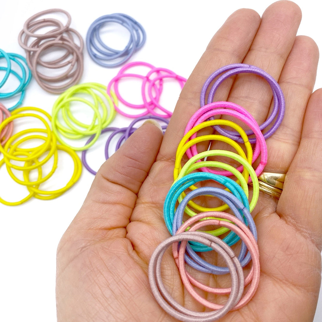 Mini Elastic Hair Bobbles - Brights- Pack of 4