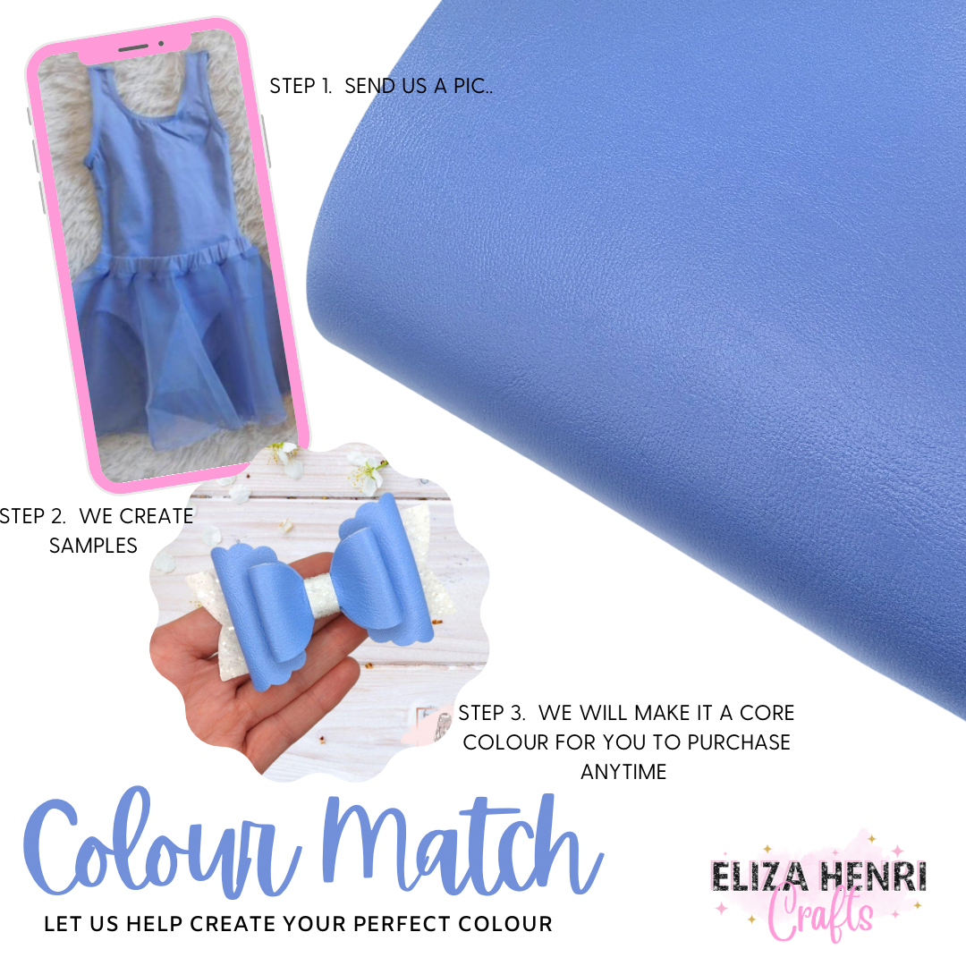 Colour Match Service- Core Colour Premium Faux Leather Fabric Sheets