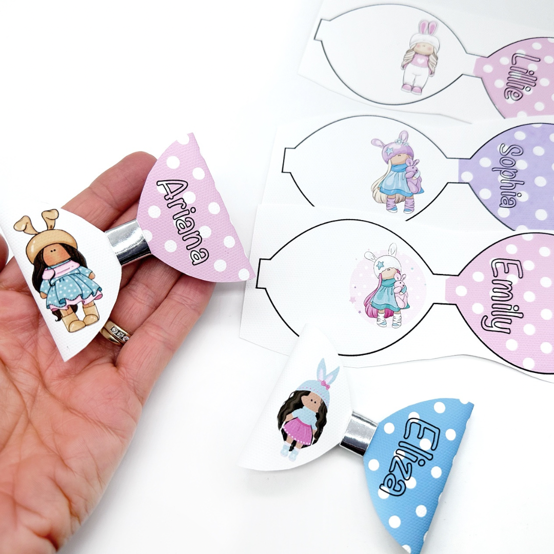 Bunny Girl Create your own Personalised  Bow Loops