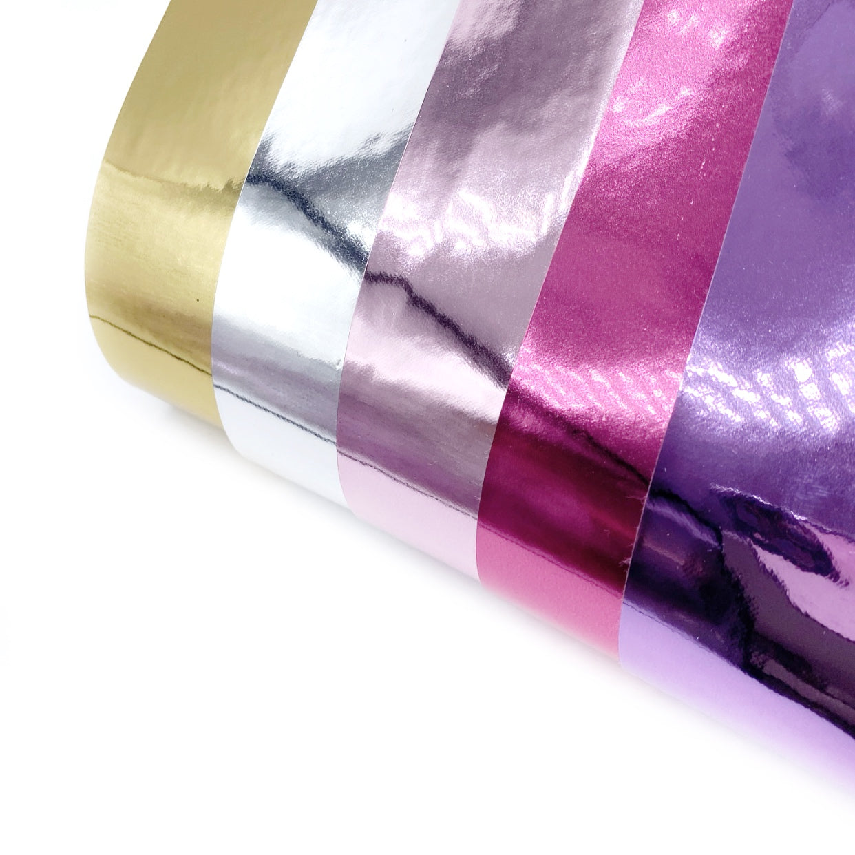 Coloured Mirrored Faux Leather Fabric Sheets