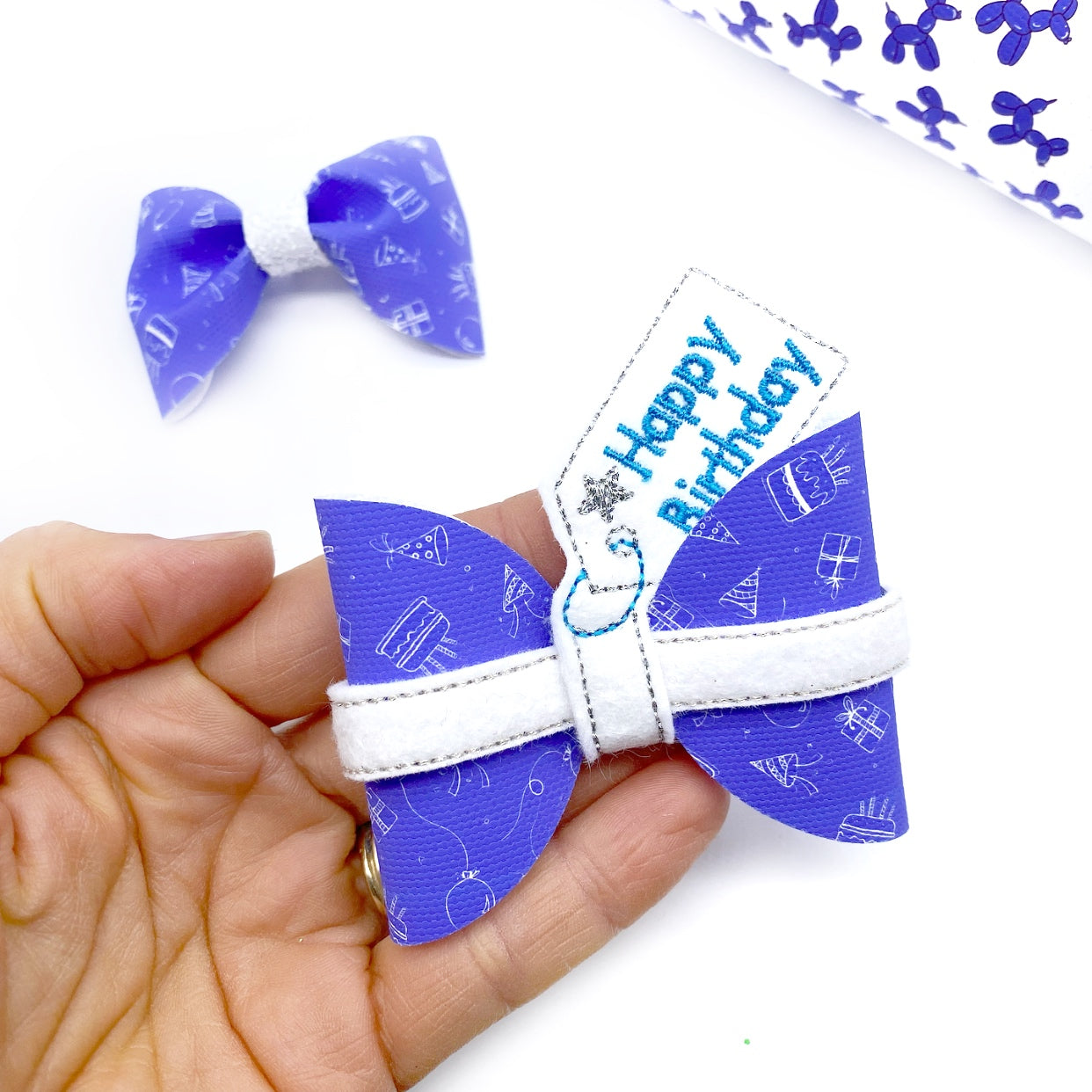 Boys Birthday Present & Tag Bow Tie Wrap & Pop up