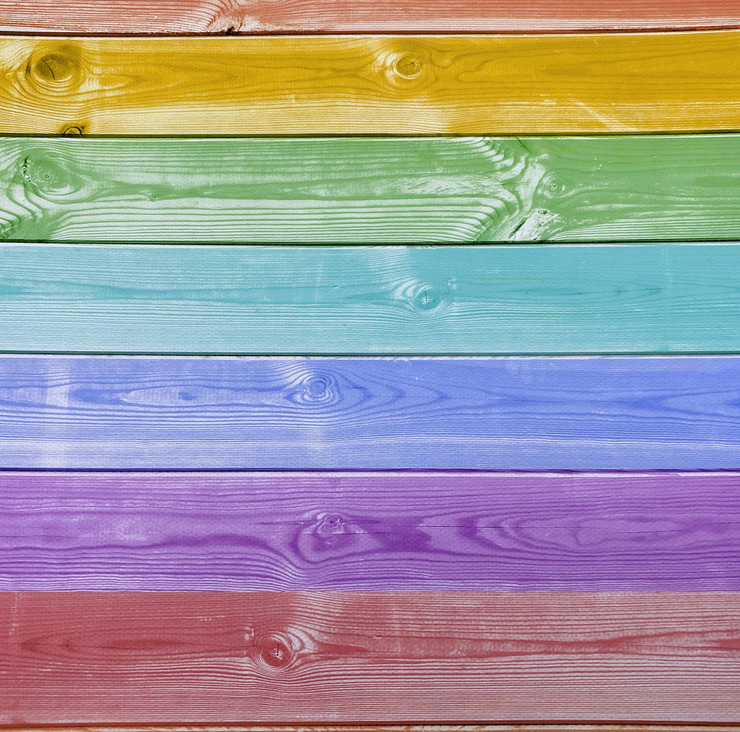 Crayon Rainbow Wood Canvas Photography Background