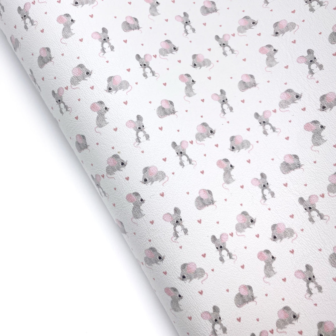 Pet Mice Premium Faux Leather Fabric Sheets