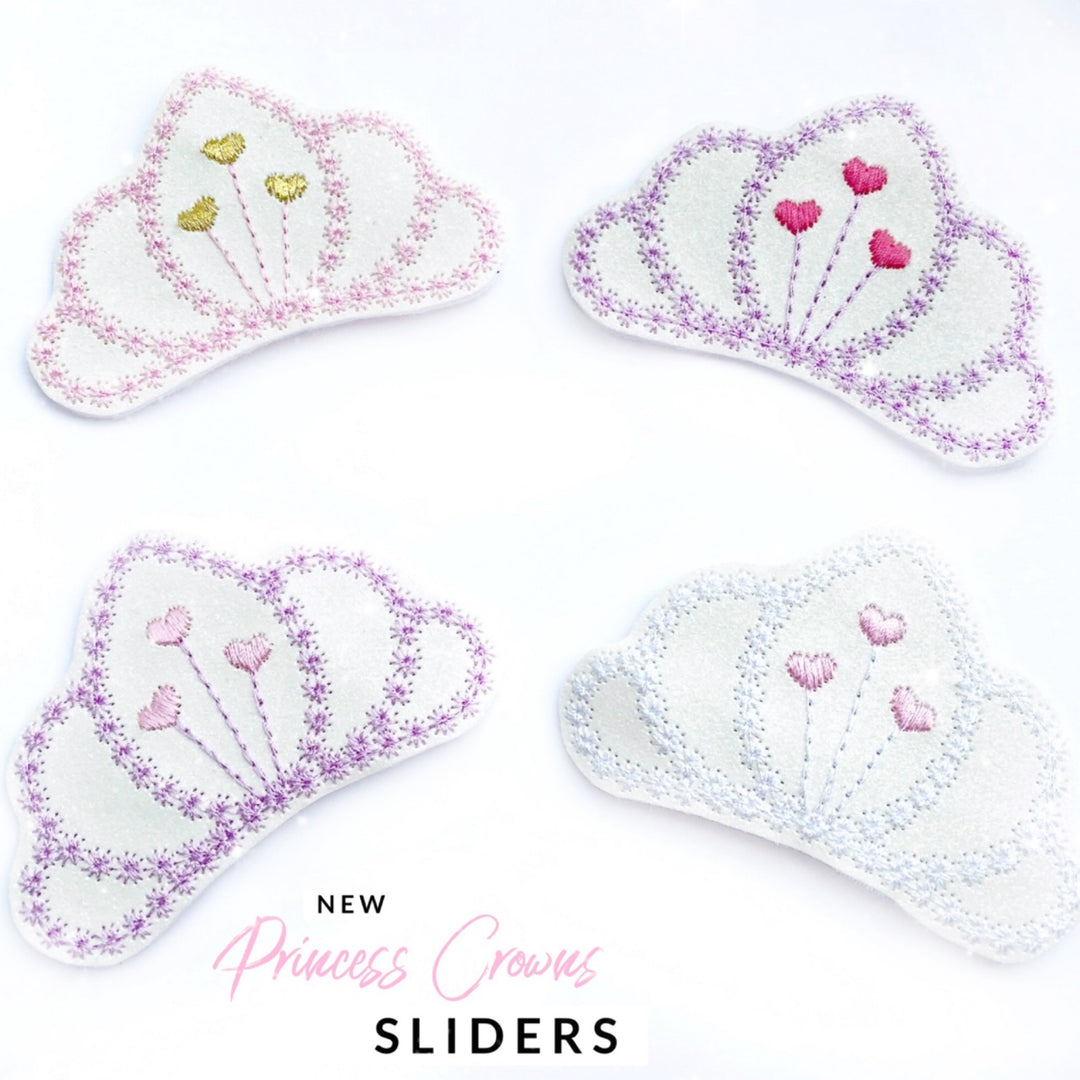 Princess Crown Tiara Headband Slider Felties