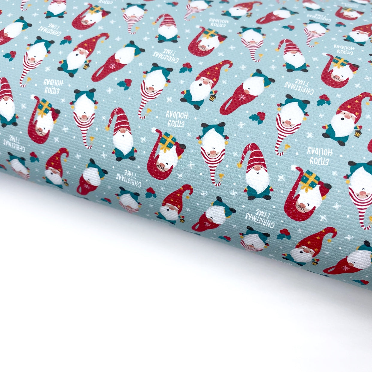Christmas Time Gonks Lux Premium Canvas Bow Fabrics