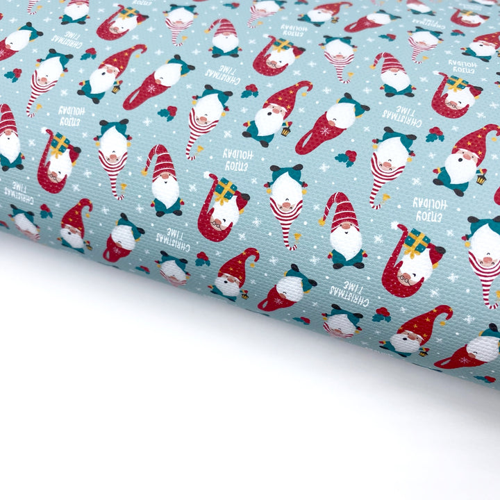 Christmas Time Gonks Lux Premium Canvas Bow Fabrics