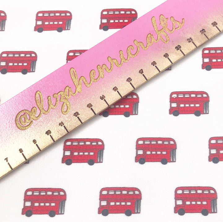 Big Red Bus Artisan Fabric Felt