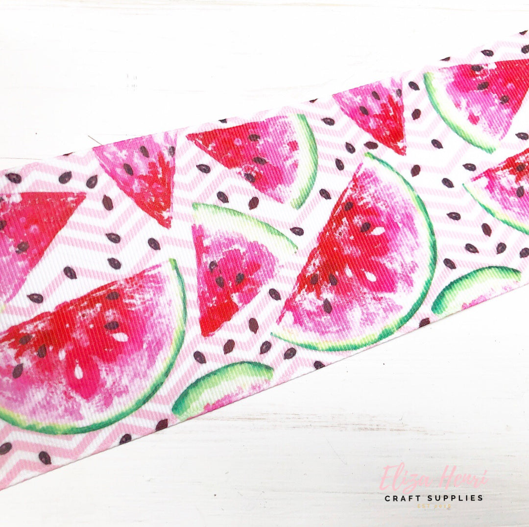 Pink Watermelon Crush Grosgrain Ribbon 2'' or 3''