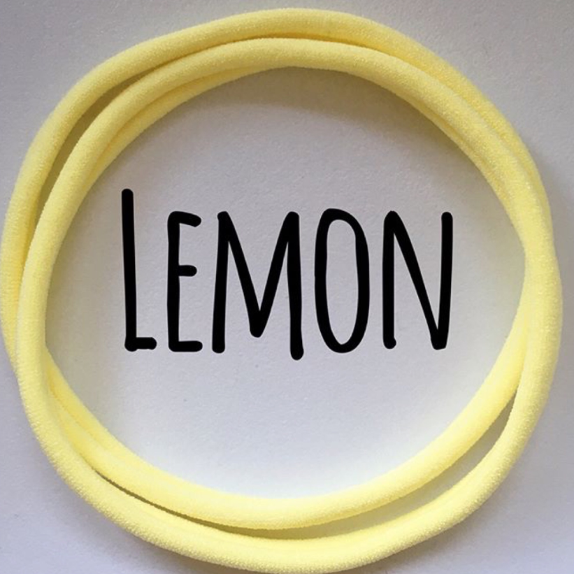nylon headbands lemon dainties