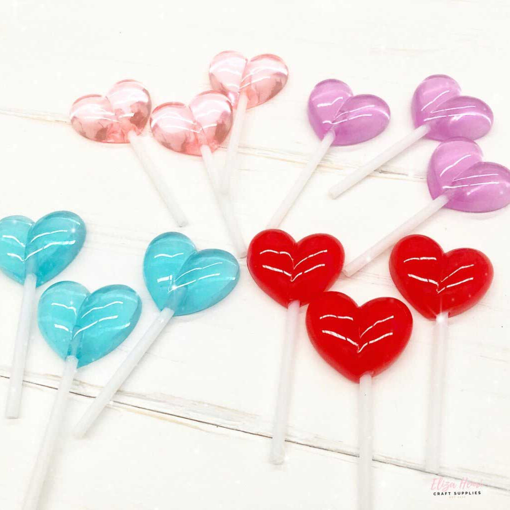 heart lollipop embellishments
