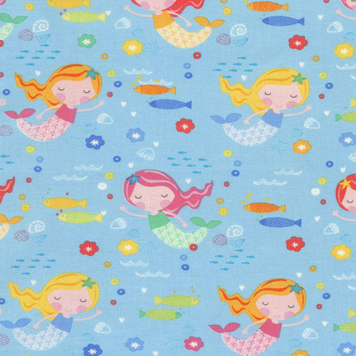 Cute Mermaids Designer Fabric Felt - Eliza Henri Craft Supply