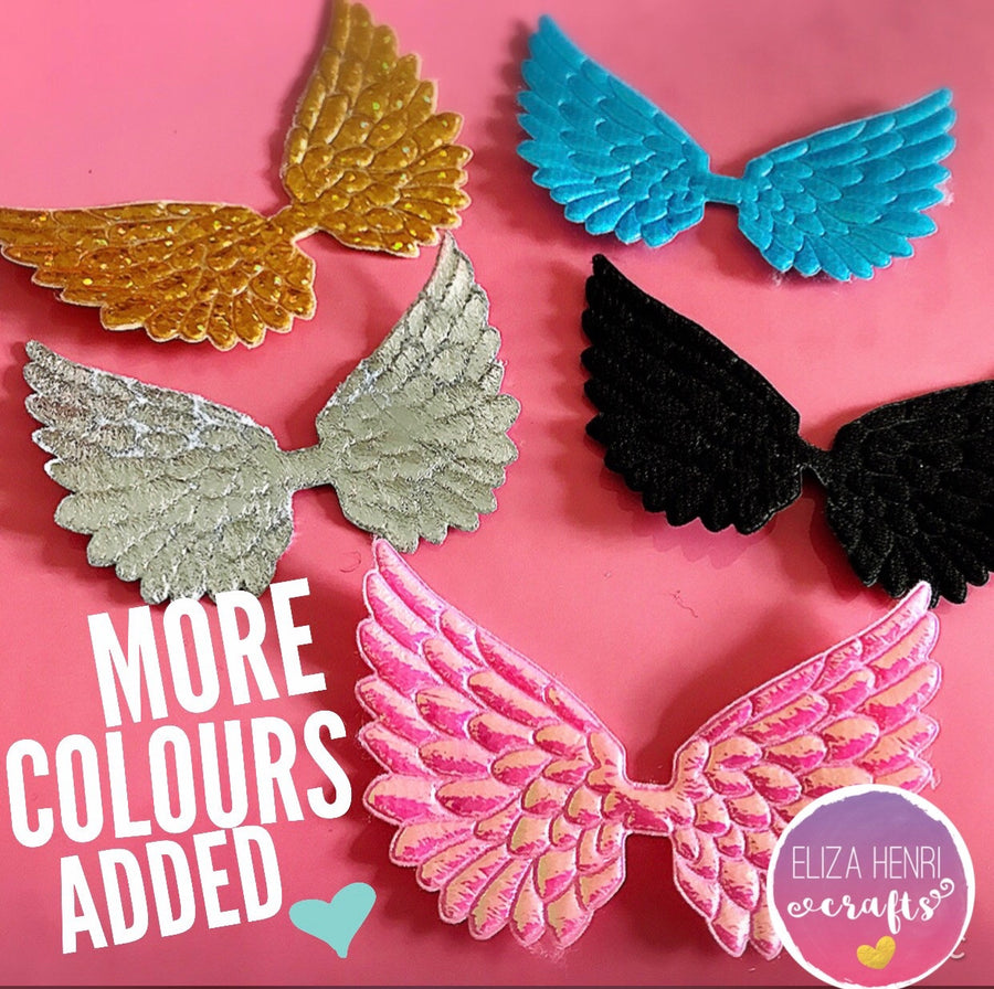 Beautiful Angel Wing Embellishments - Eliza Henri Craft Supply