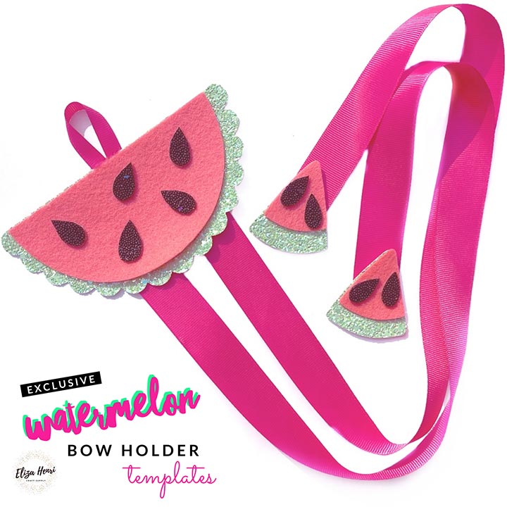EHC Exclusive Watermelon Hair Bow Holder Template